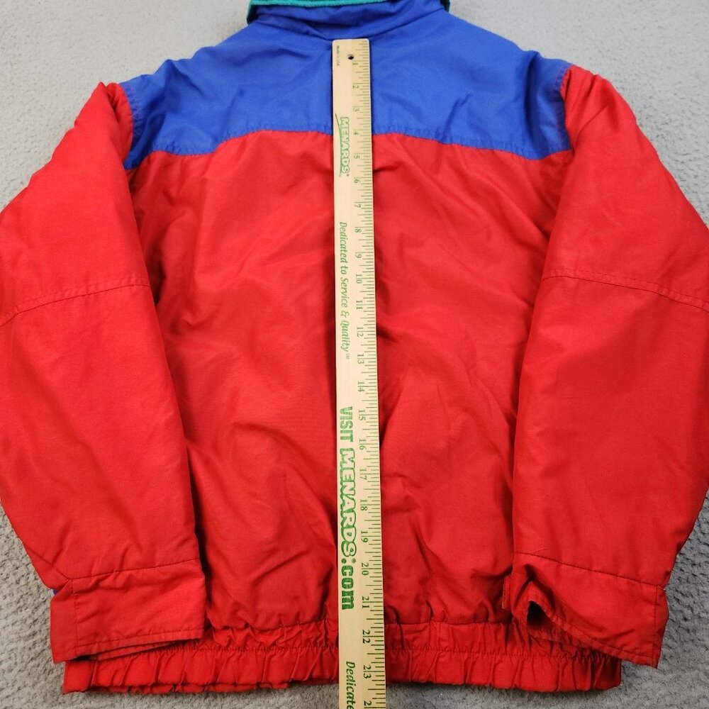 VTG 90s Parka Jacket Men Medium Fleece Lined Insulated Windbreaker Snowboard Ski - Picture 8 of 9